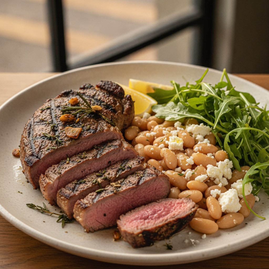 Grilled Lamb Steak with Herbs (High-Protein)