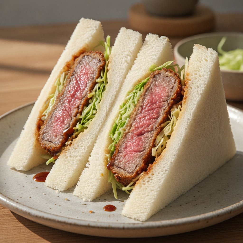 Japanese Beef Cutlet Sandwich