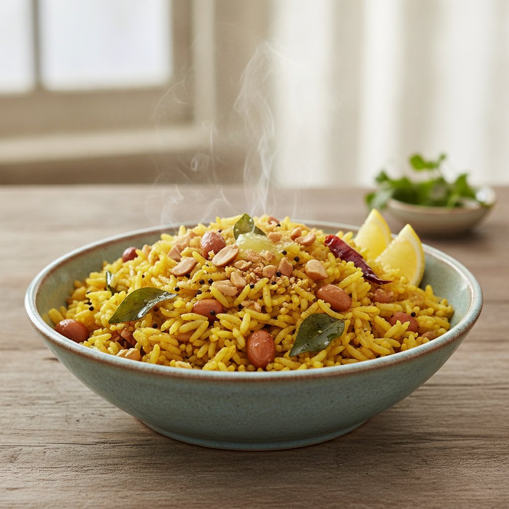 Lemon Peanut Rice (Low-Chol)