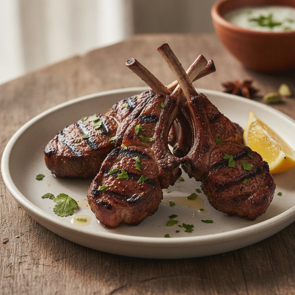 Grilled Spiced Lamb Chops