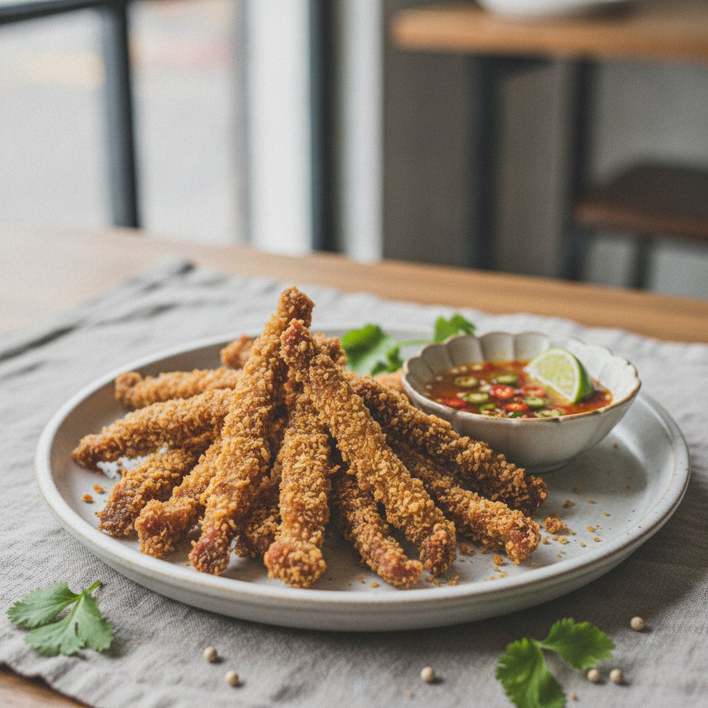 Crispy Fried Pork Jerky (Keto)