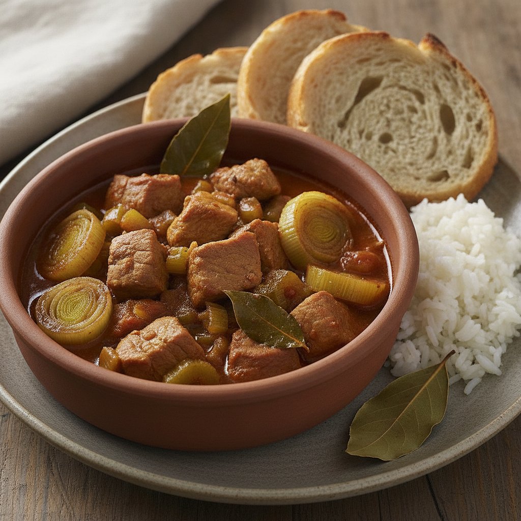 Pork Stew with Leeks