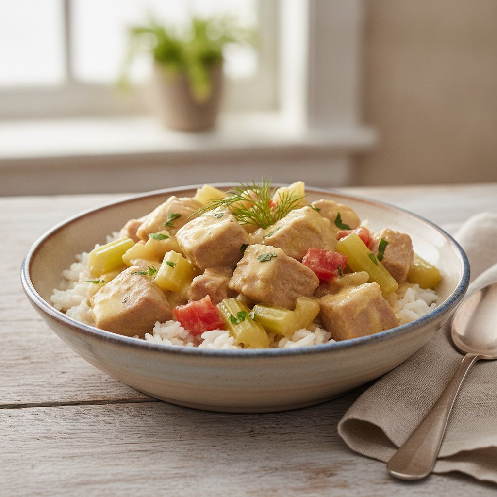 Pork and Celery Stew Bowl