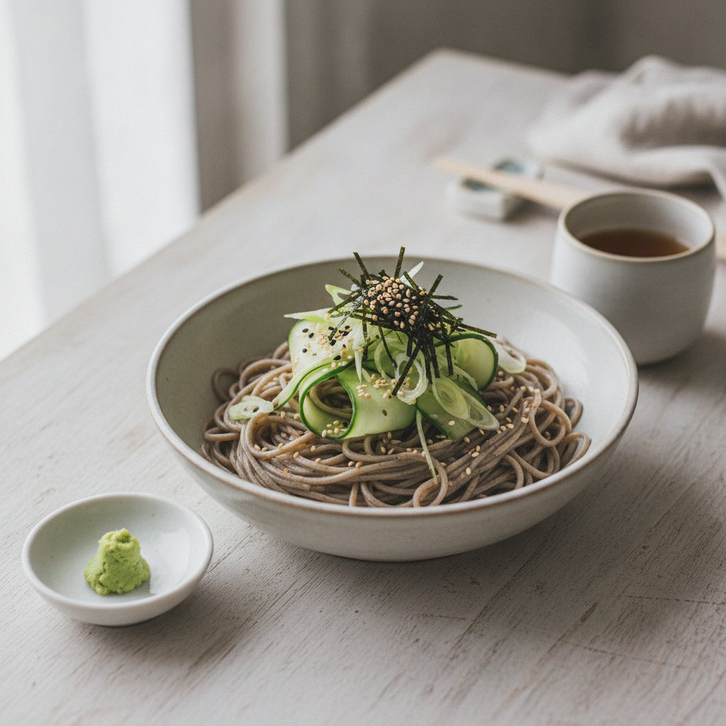 Cold Buckwheat Noodles (Low-Calorie)