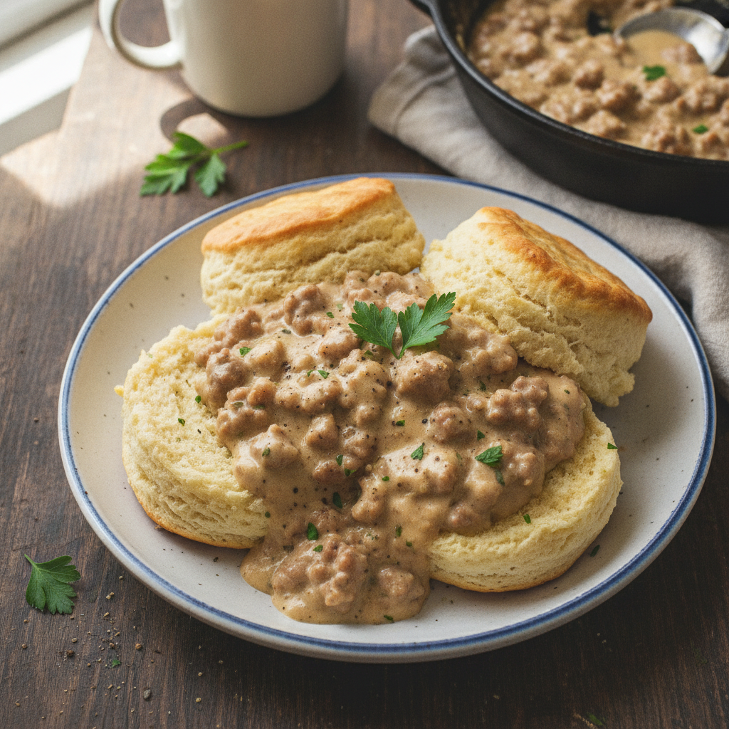 Biscuits and Sausage Gravy
