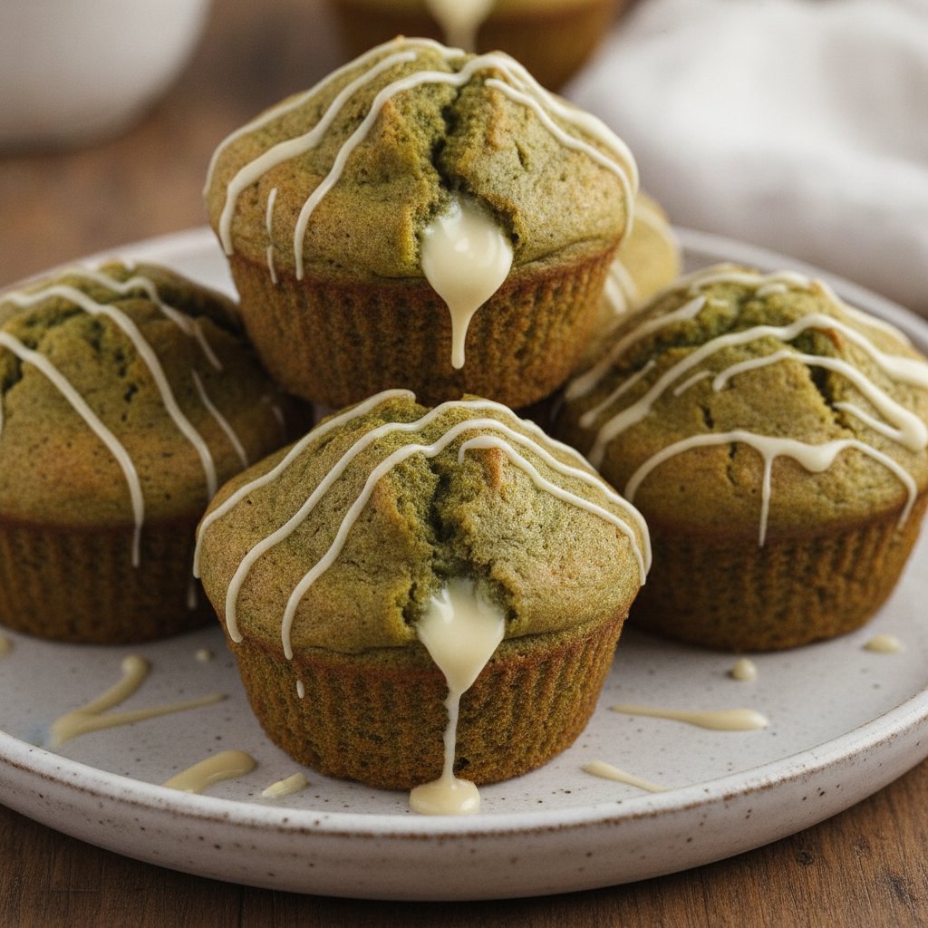 Green Tea White Chocolate Muffins