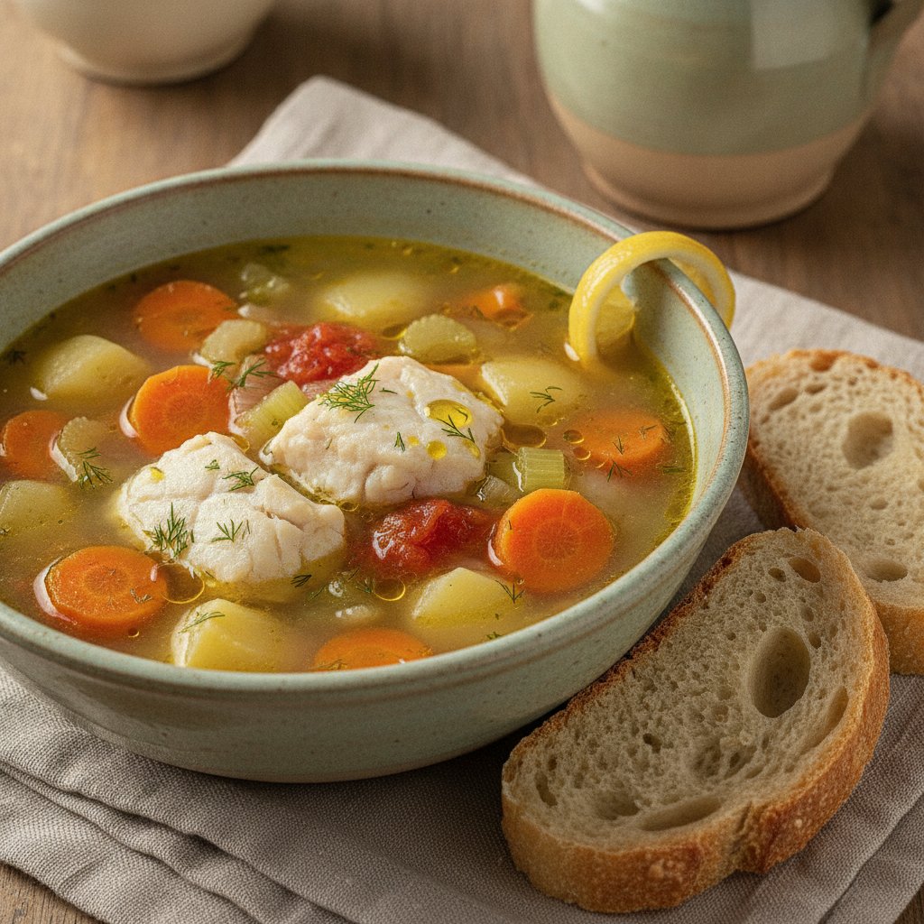Fish Soup with Vegetables