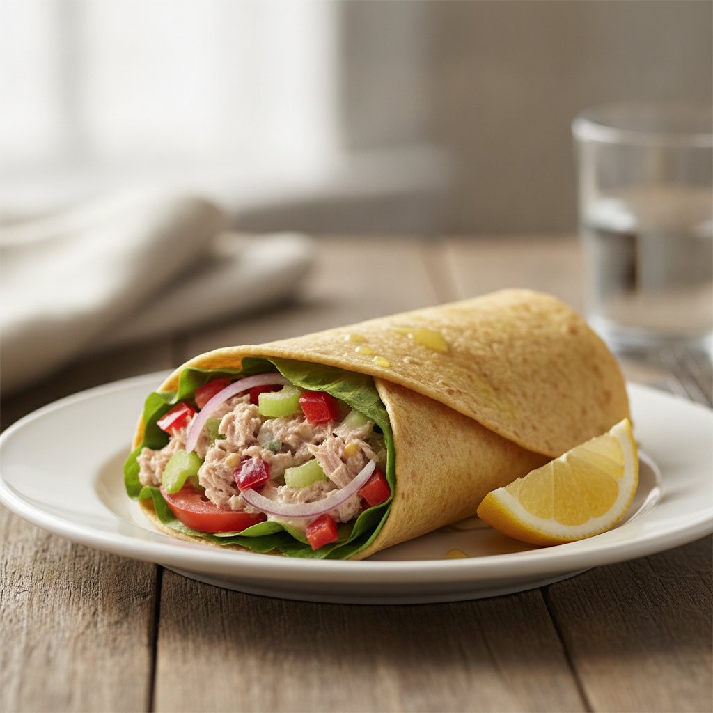 Tuna and Vegetable Wrap (Gluten-Free)