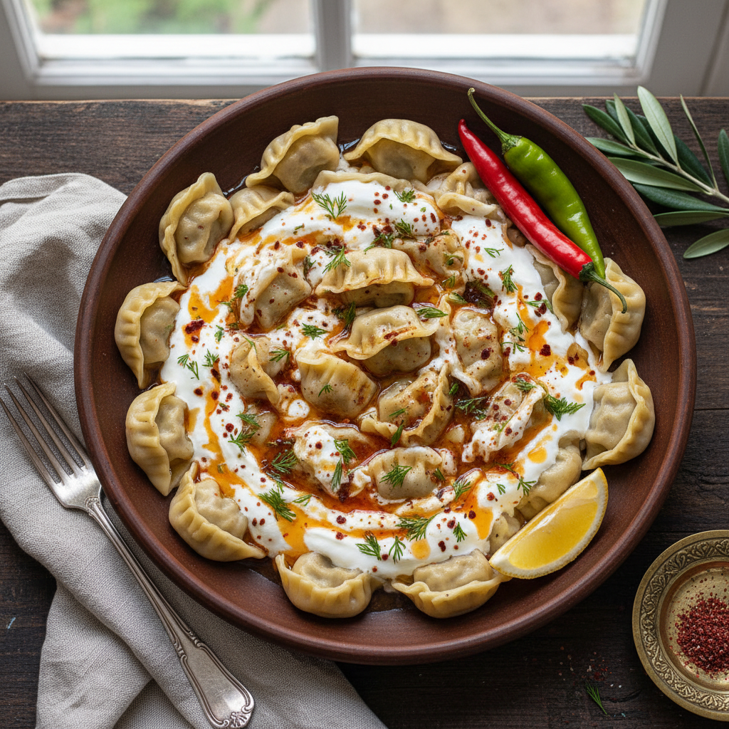 Turkish Beef Dumplings — Manti