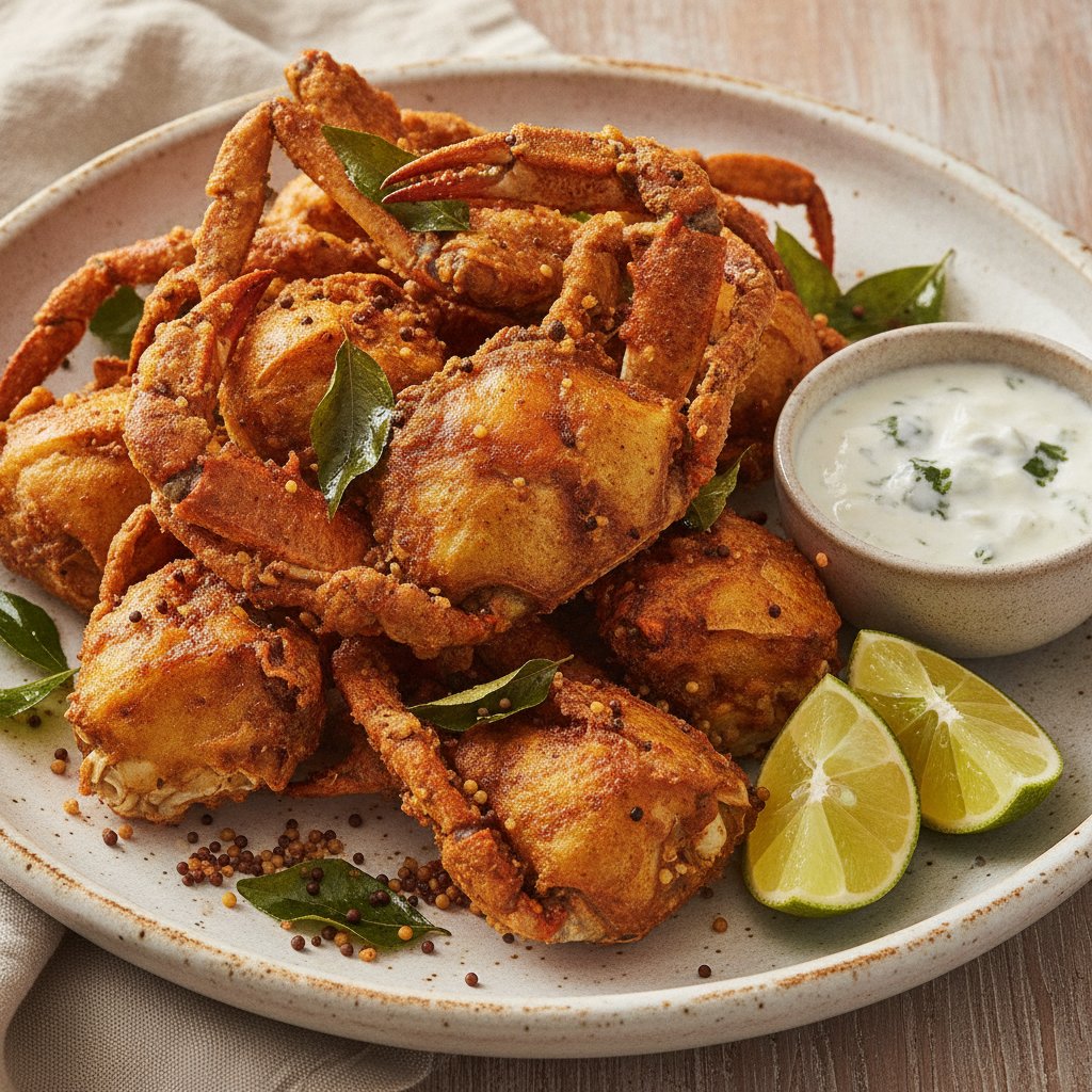 Crispy Fried Spiced Crab