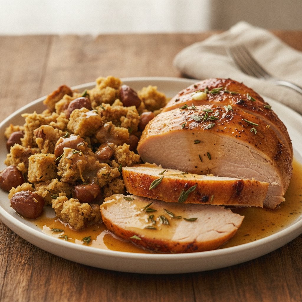 Roast Turkey with Chestnut Stuffing