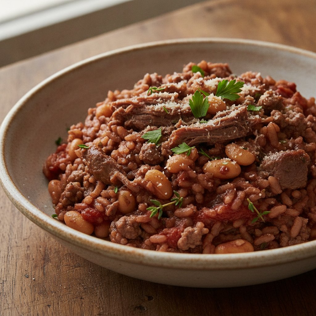 Beef and Red Wine Rice (High-Protein)