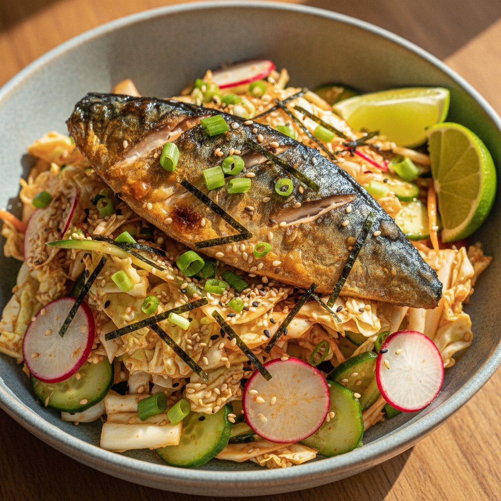 Grilled Mackerel Salad