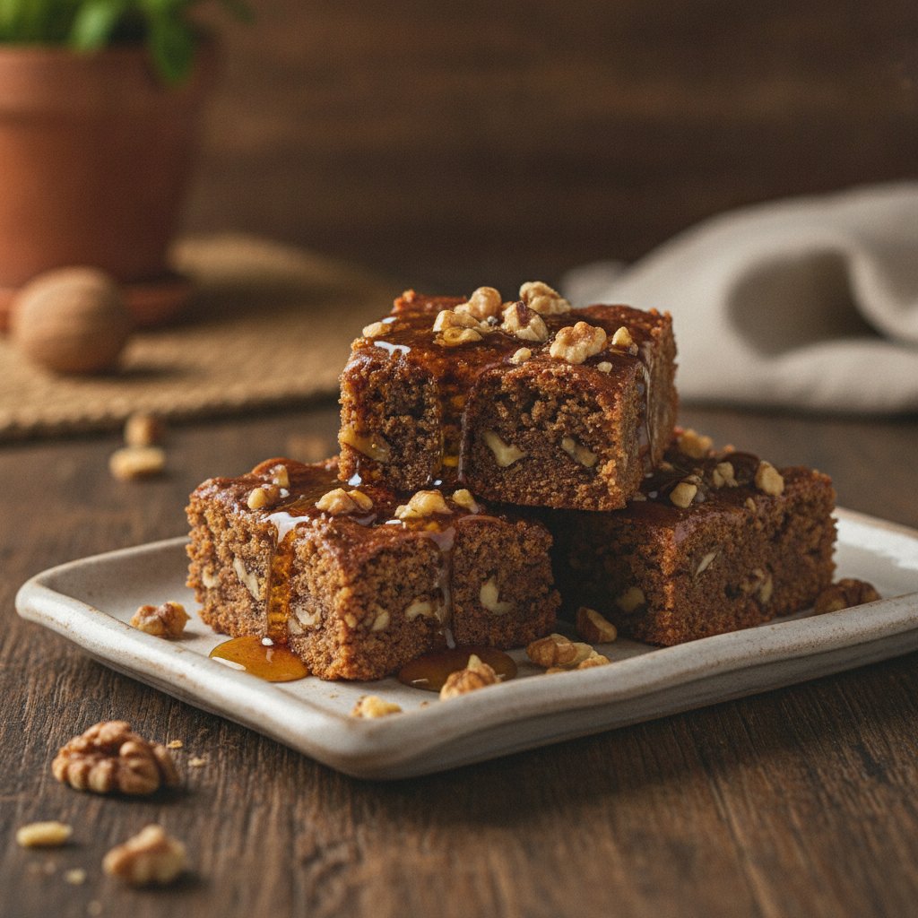Walnut Honey Bars