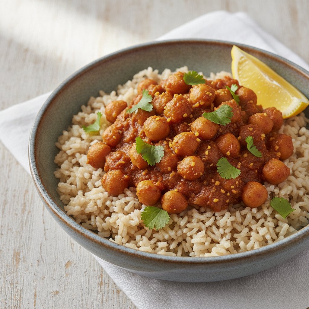 Spiced Chickpea Bowl (Low-Calorie)