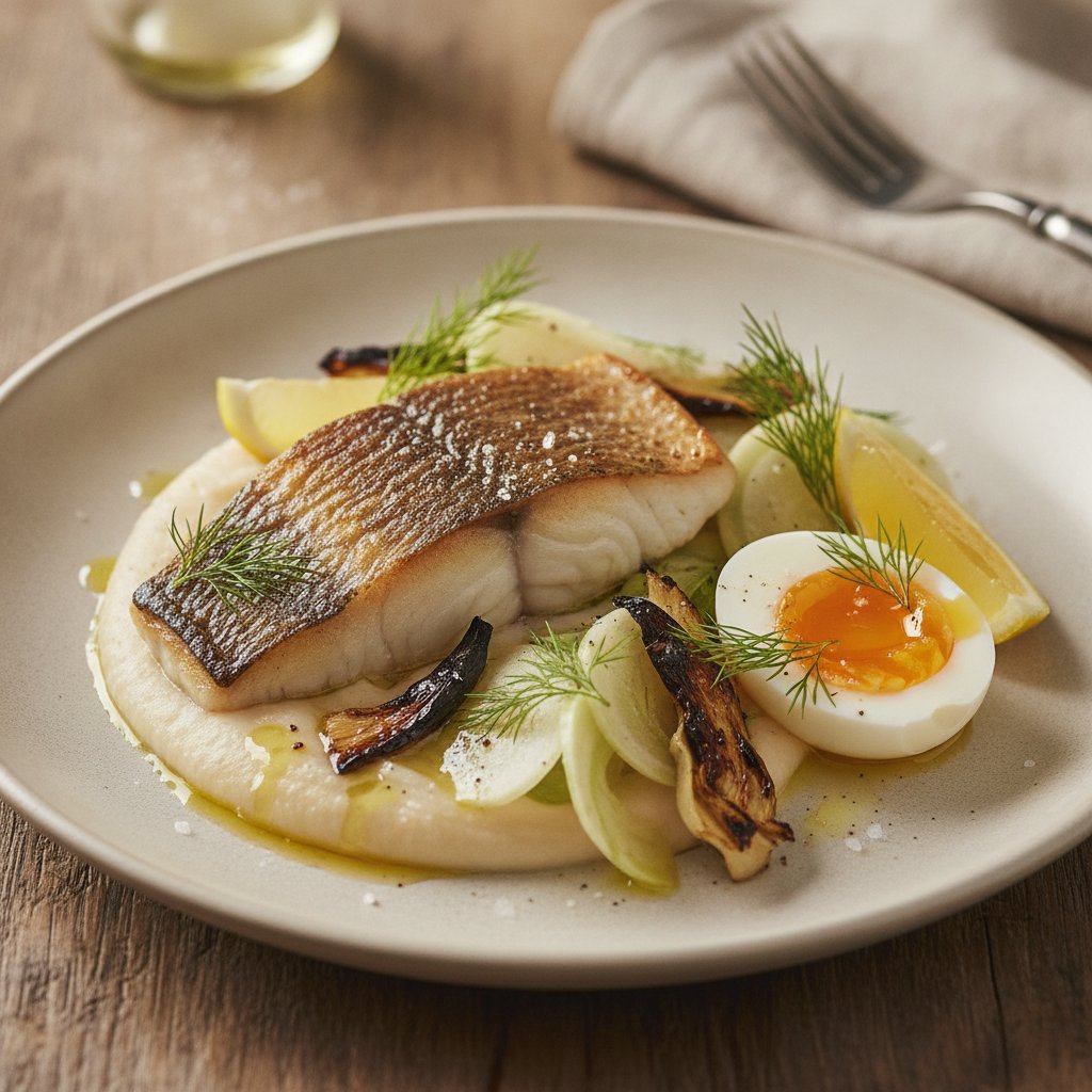 Grilled Sea Bass with Fennel (High-Protein)