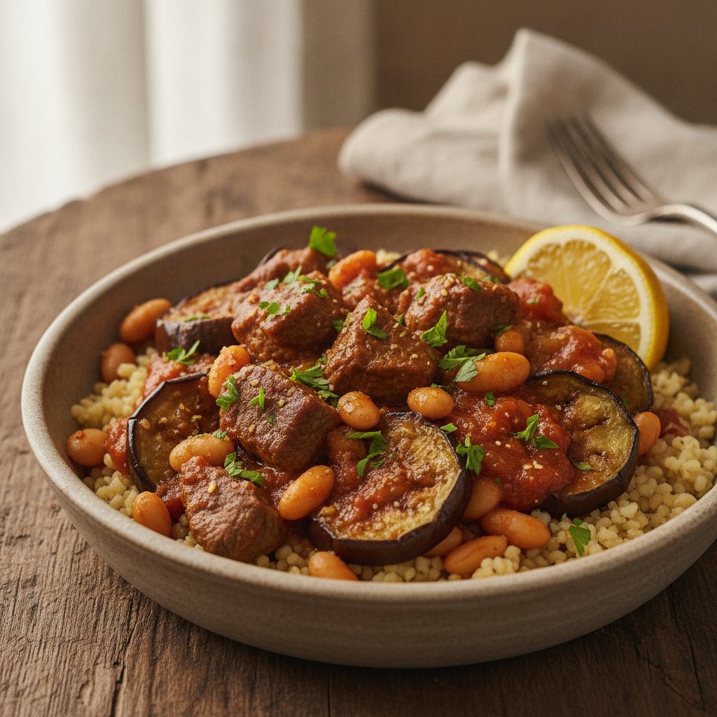 Lamb and Eggplant Stew (High-Protein)