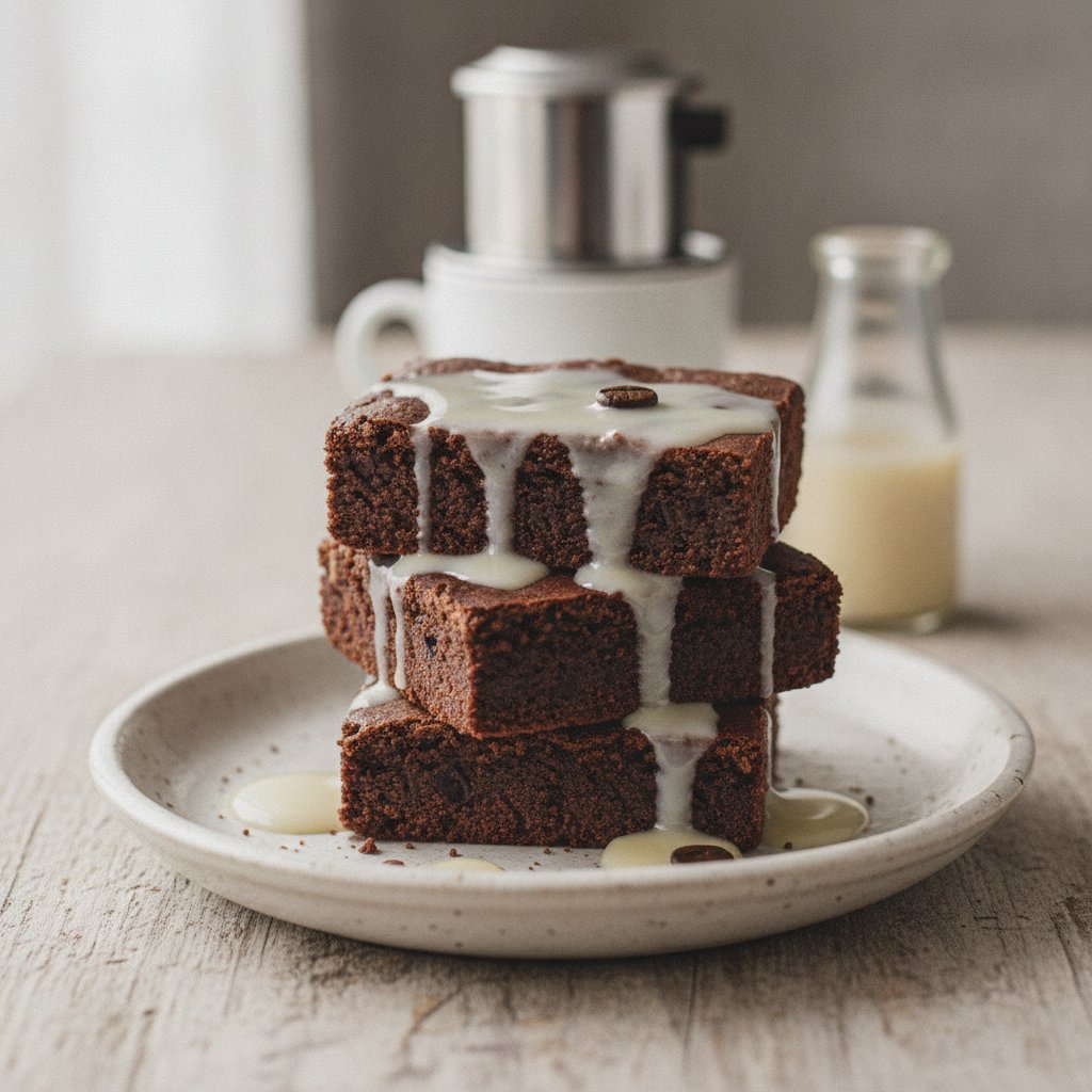 Coffee Condensed Milk Fudge Bars