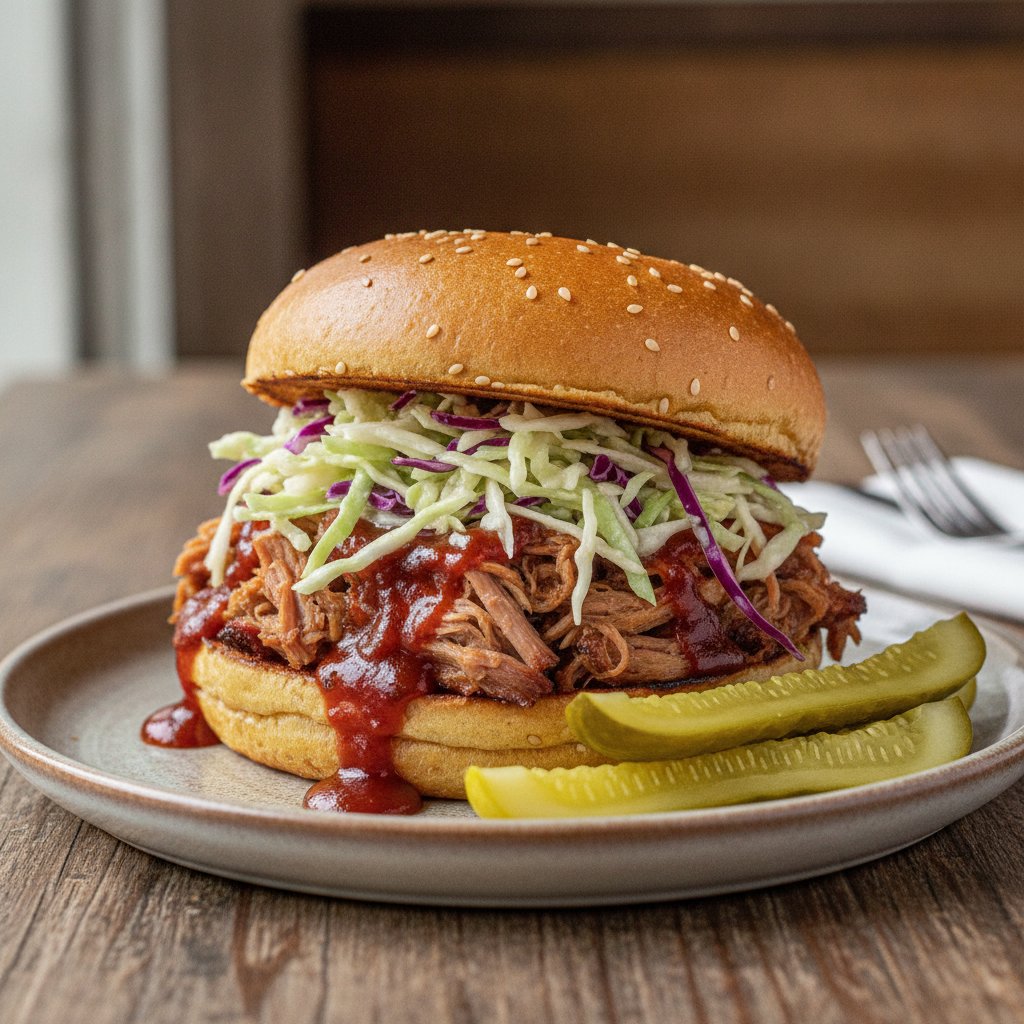 Grilled Pulled Pork Sandwich (Gluten-Free)