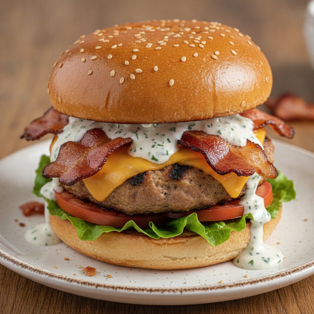 Turkey Bacon Ranch Burger
