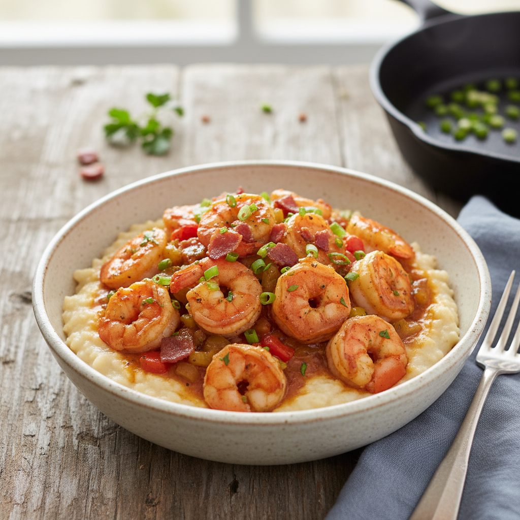 Charleston Shrimp and Grits Bowl