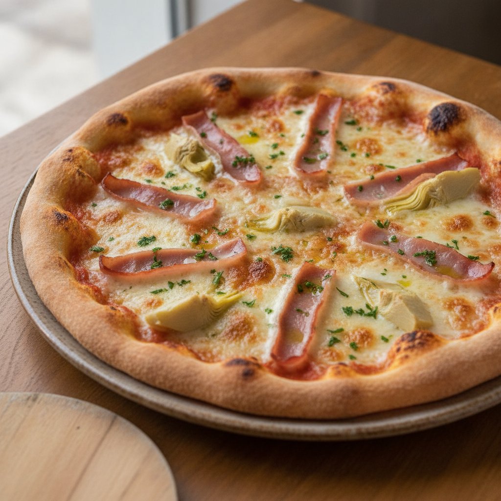 Ham and Artichoke Pizza