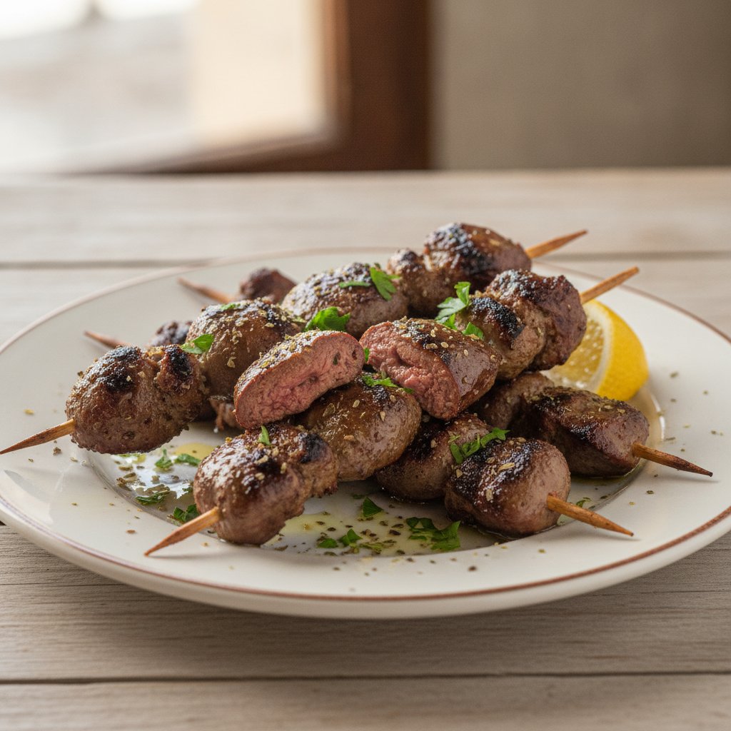 Grilled Chicken Livers