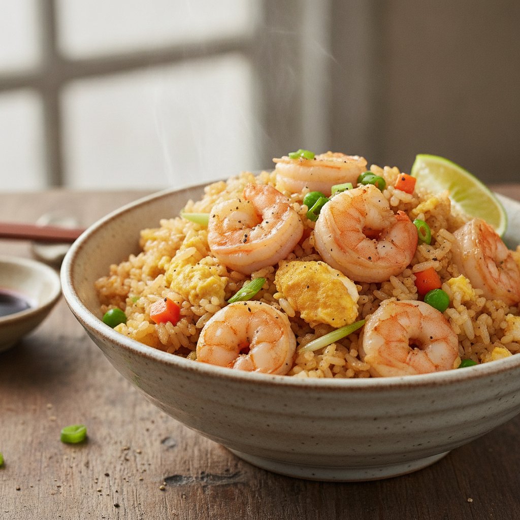 Egg and Shrimp Fried Rice