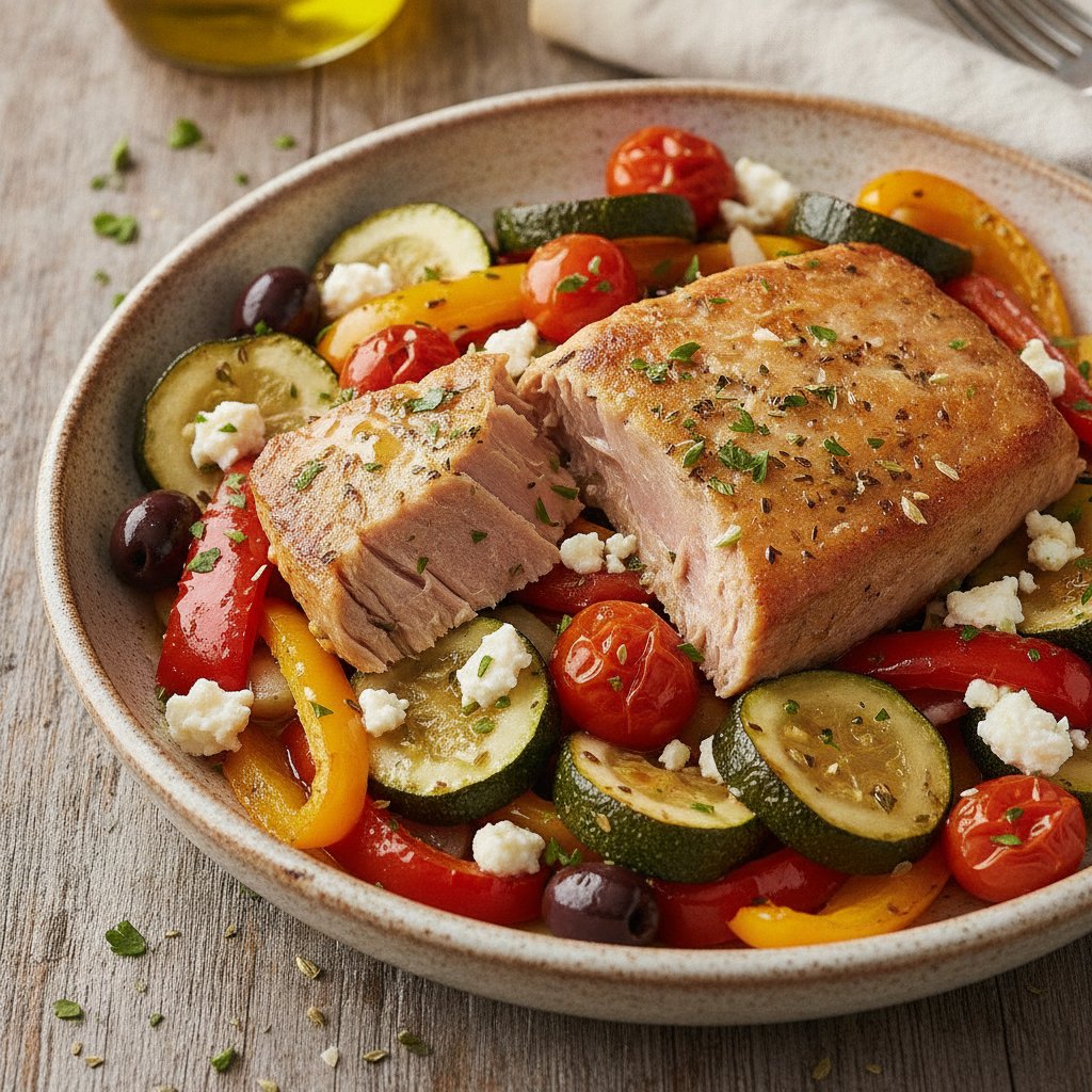 Baked Tuna Bowl with Vegetables