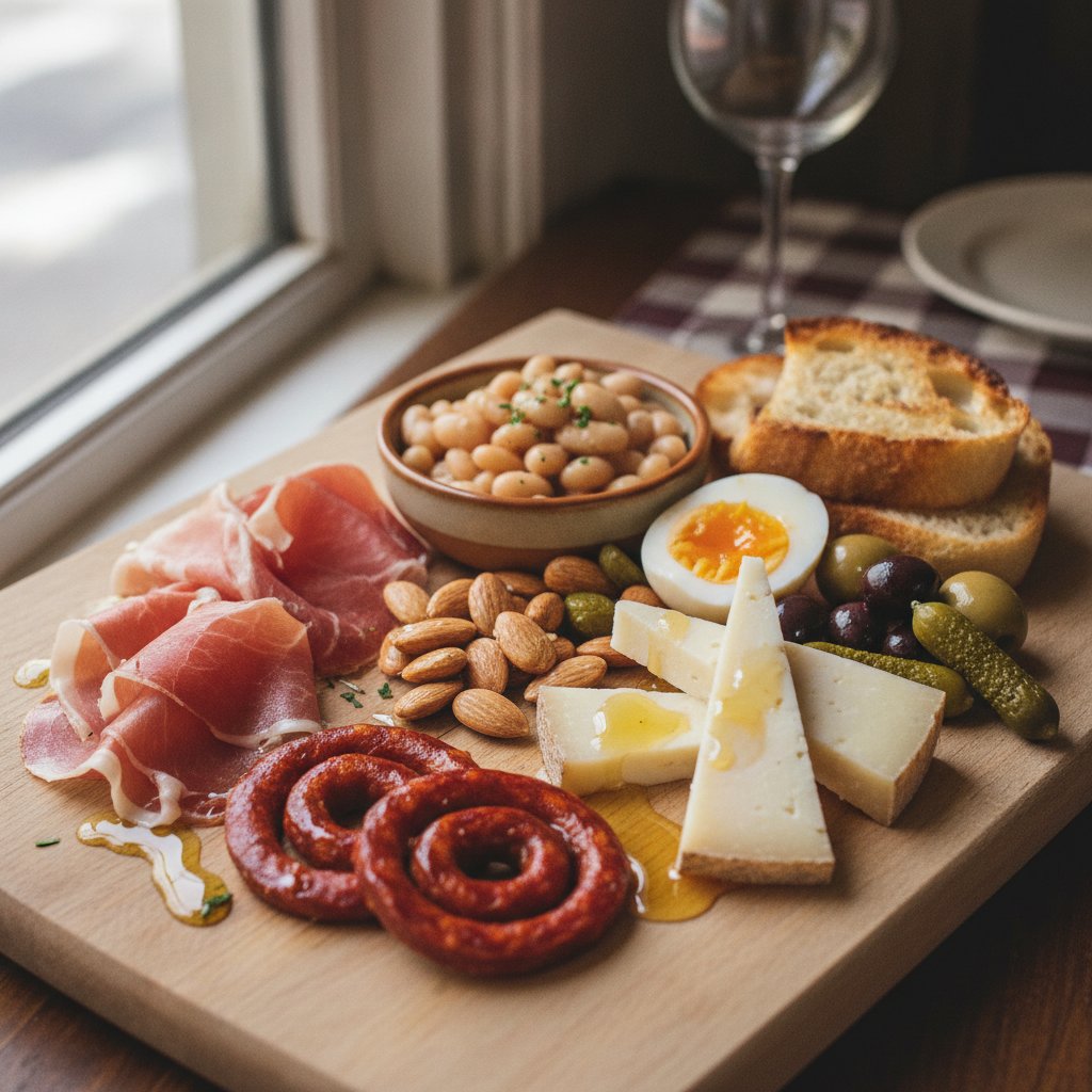 Cured Meat and Cheese Board (High-Protein)