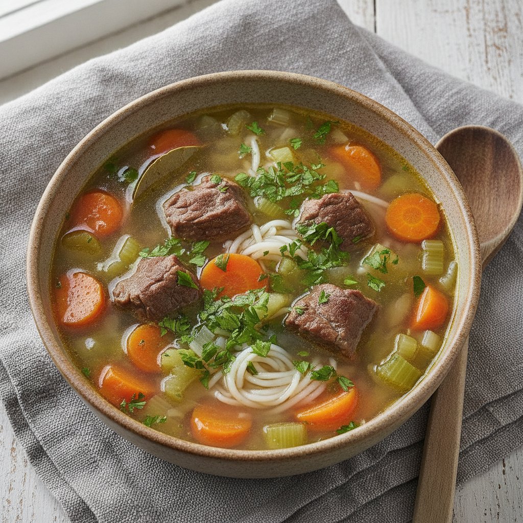 Beef and Vegetable Broth (Gluten-Free)