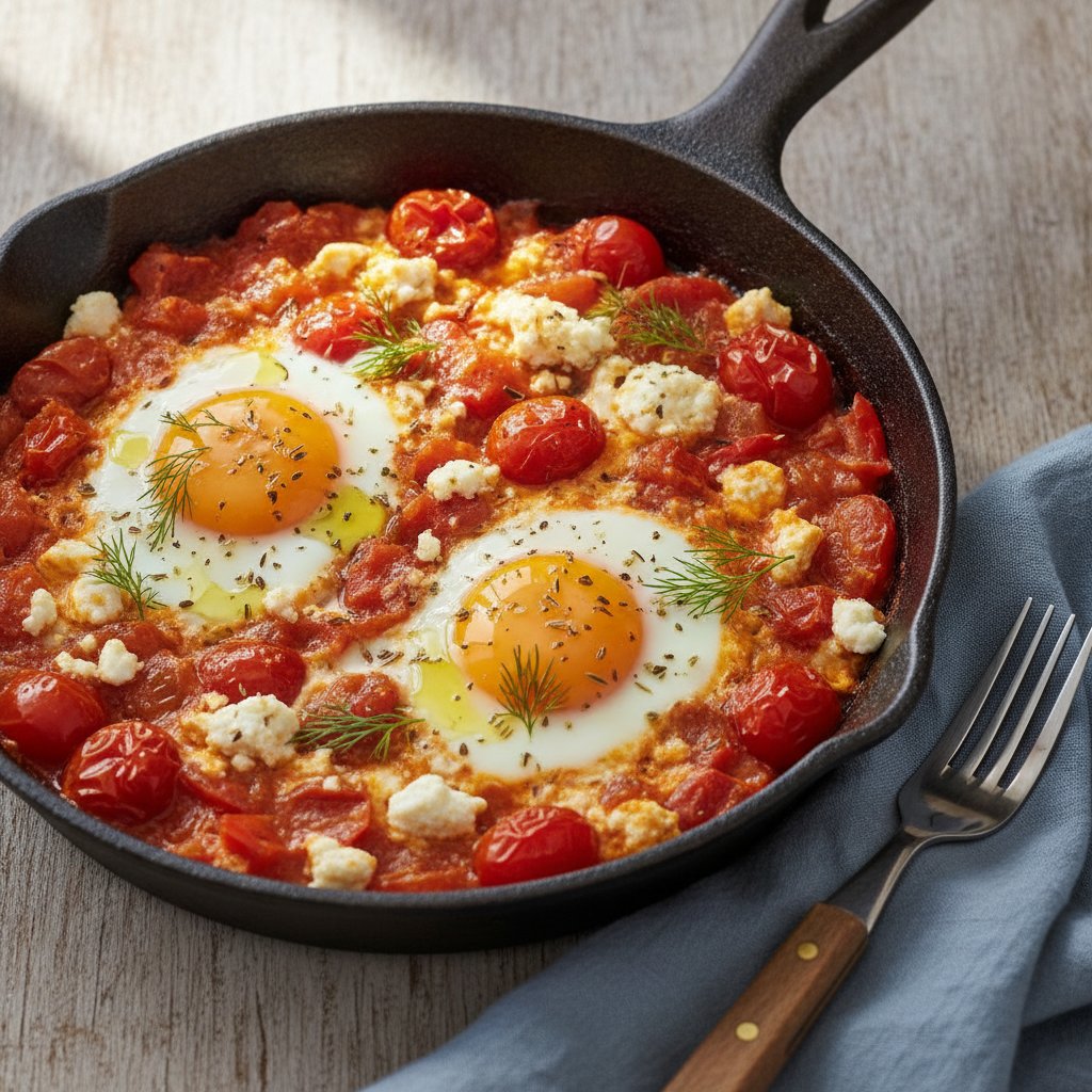Feta Cheese Baked Eggs (Keto)