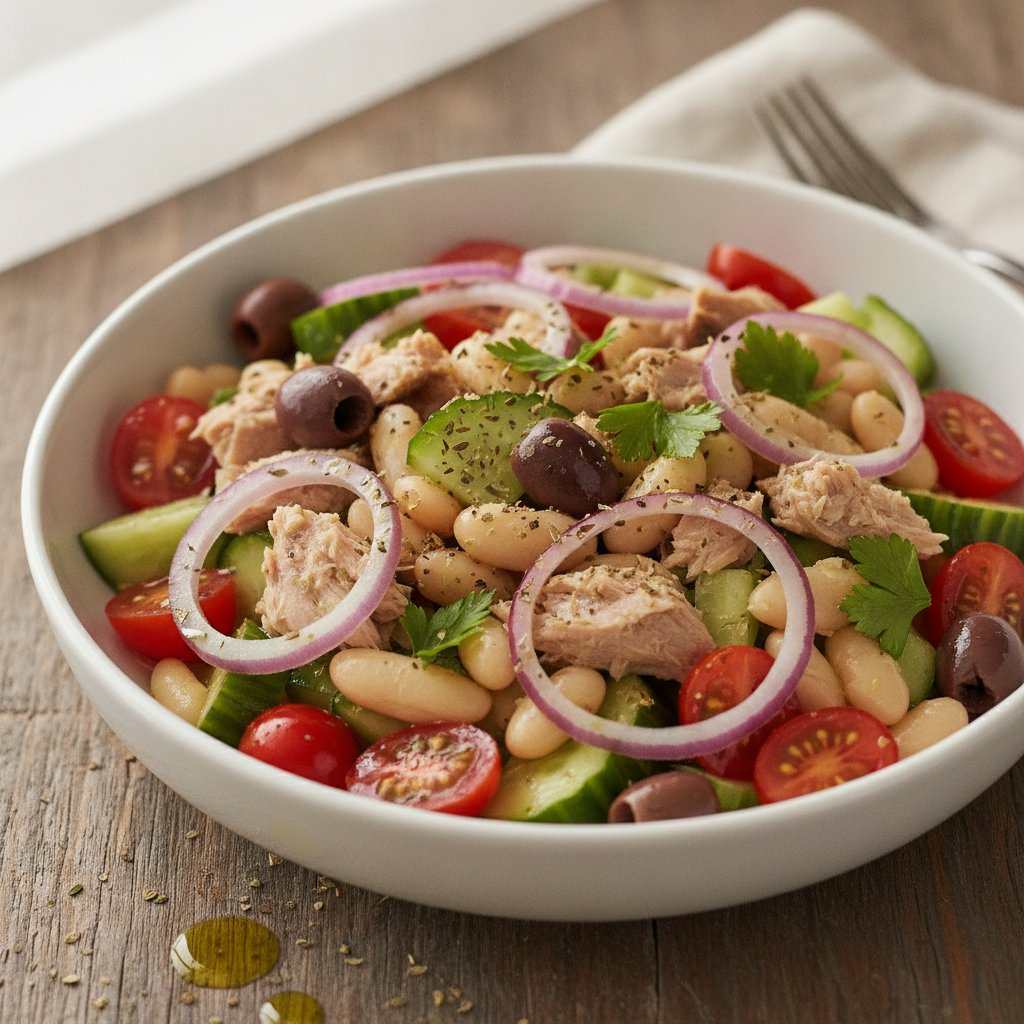 Canned Fish and Bean Salad