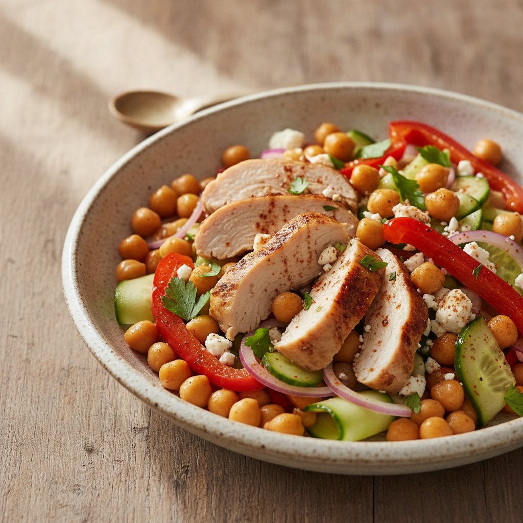 Chicken and Chickpea Salad