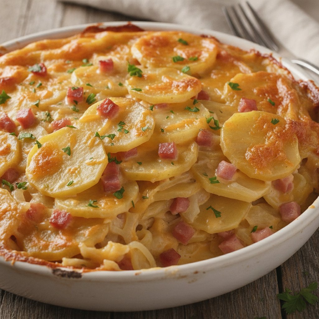 Ham and Scalloped Potato Casserole