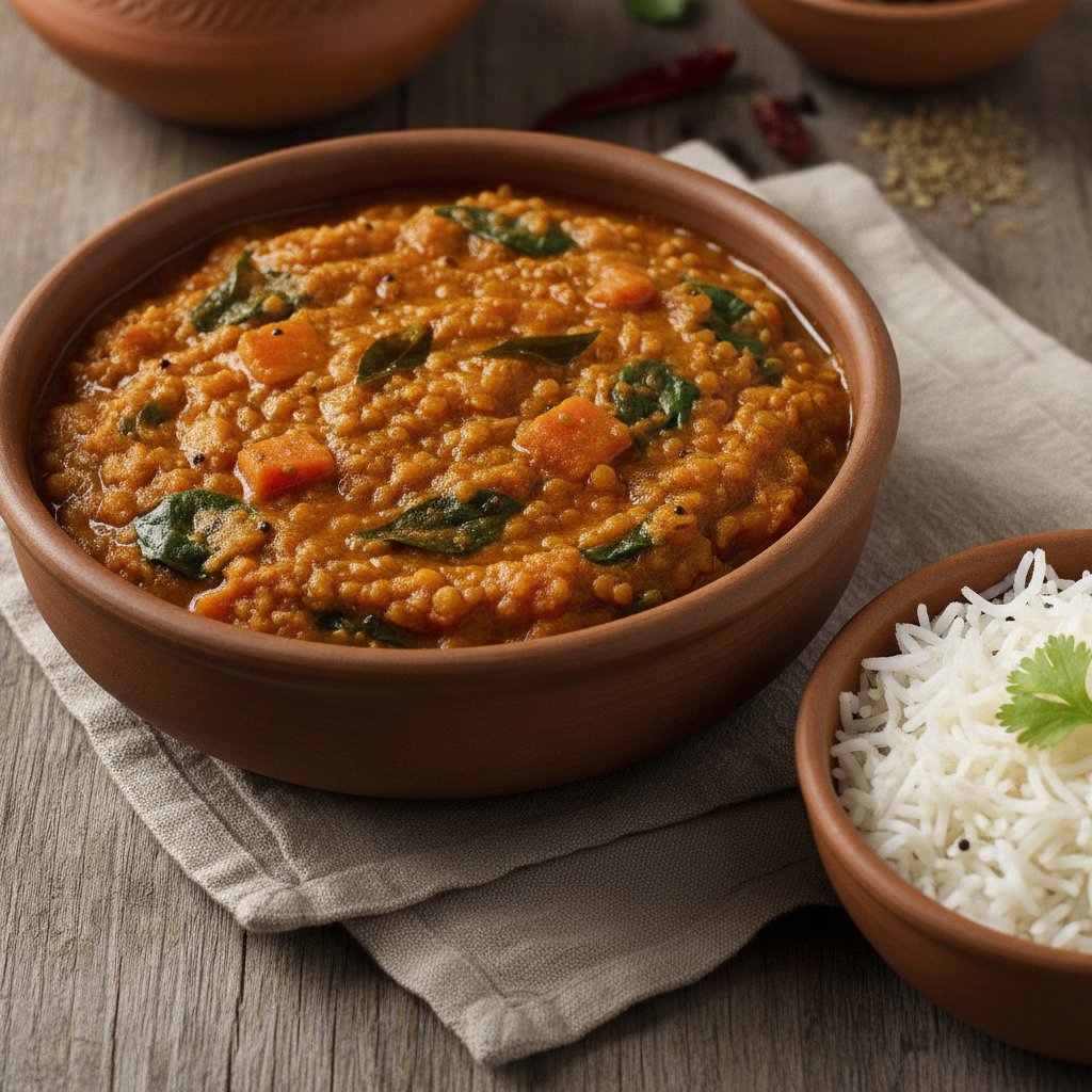Sour Lentil Vegetable Curry