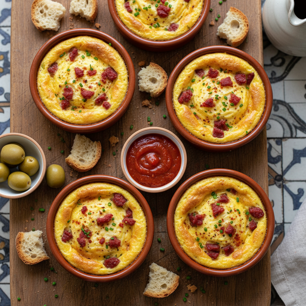 Baked Chorizo Manchego Egg Bites