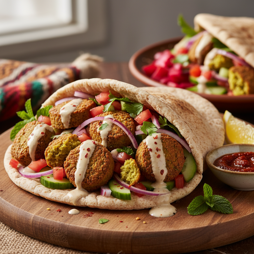Falafel Pita Wrap