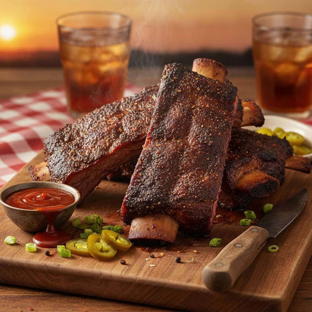 Texas Smoked Beef Ribs