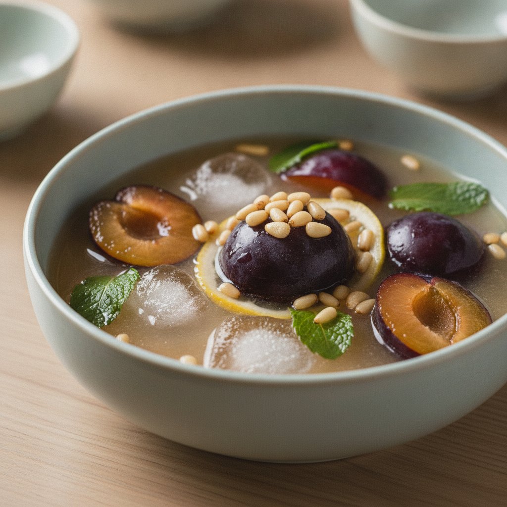 Chilled Plum Punch (Jaju Hwachae)