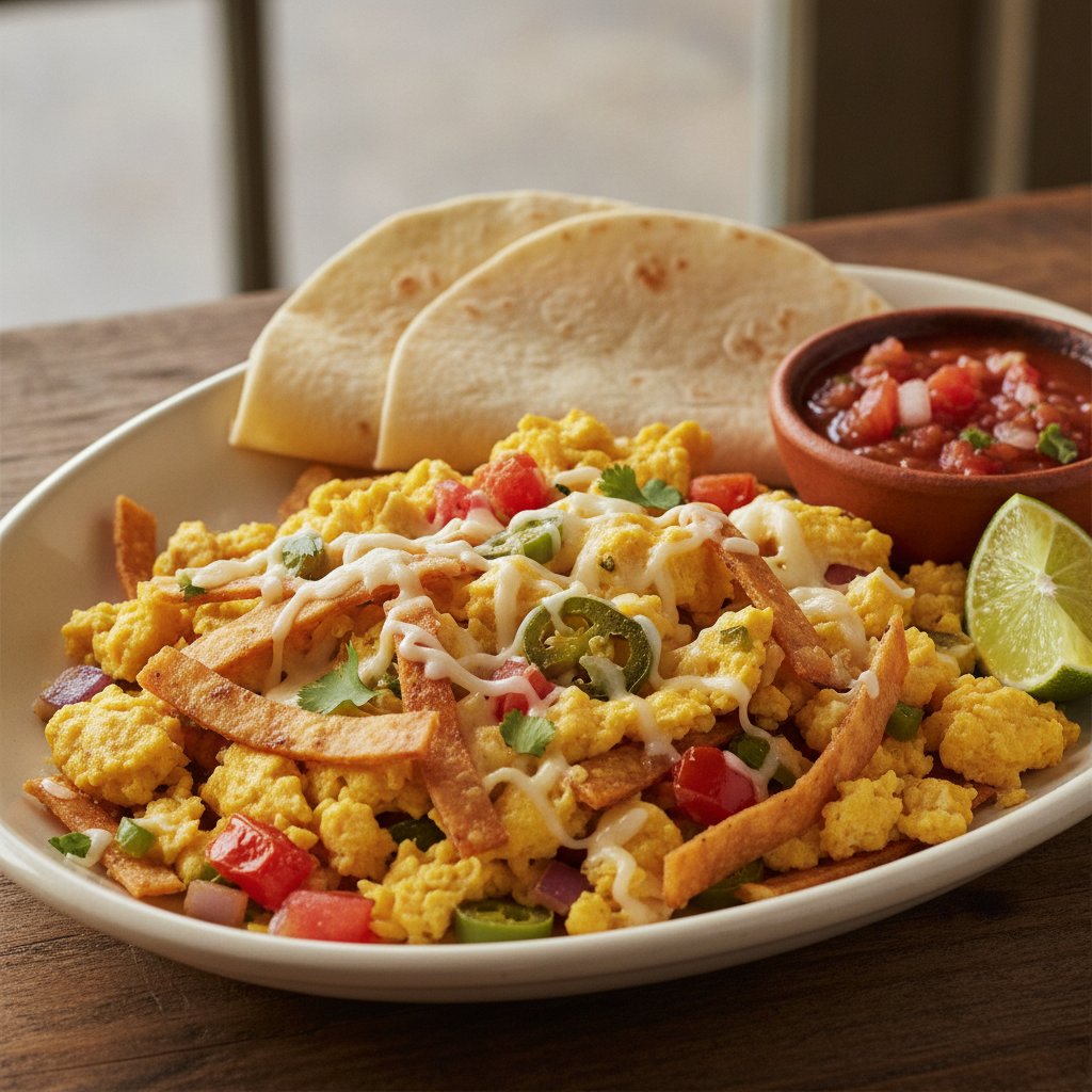 Migas — Tex-Mex Egg and Tortilla Scramble