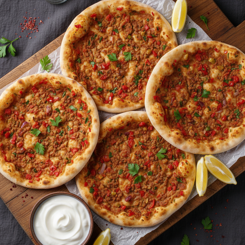 Turkish Flatbread Pizza — Lahmacun