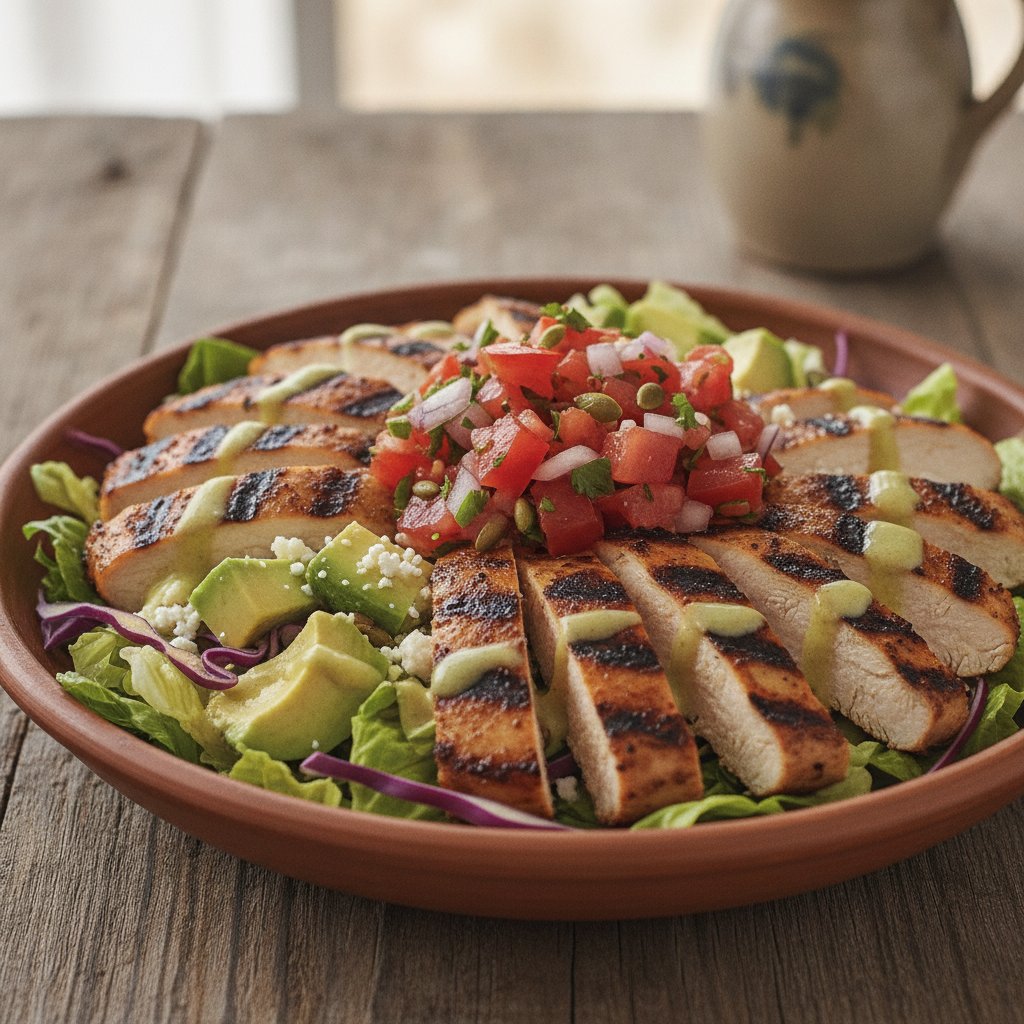 Mexican Grilled Chicken Salad (Keto)