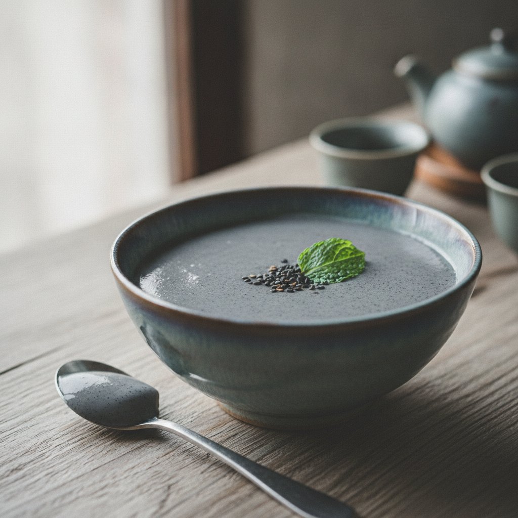 Black Sesame Milk Pudding