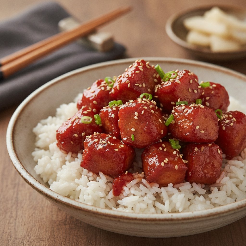 Sweet and Spicy Fried Pork