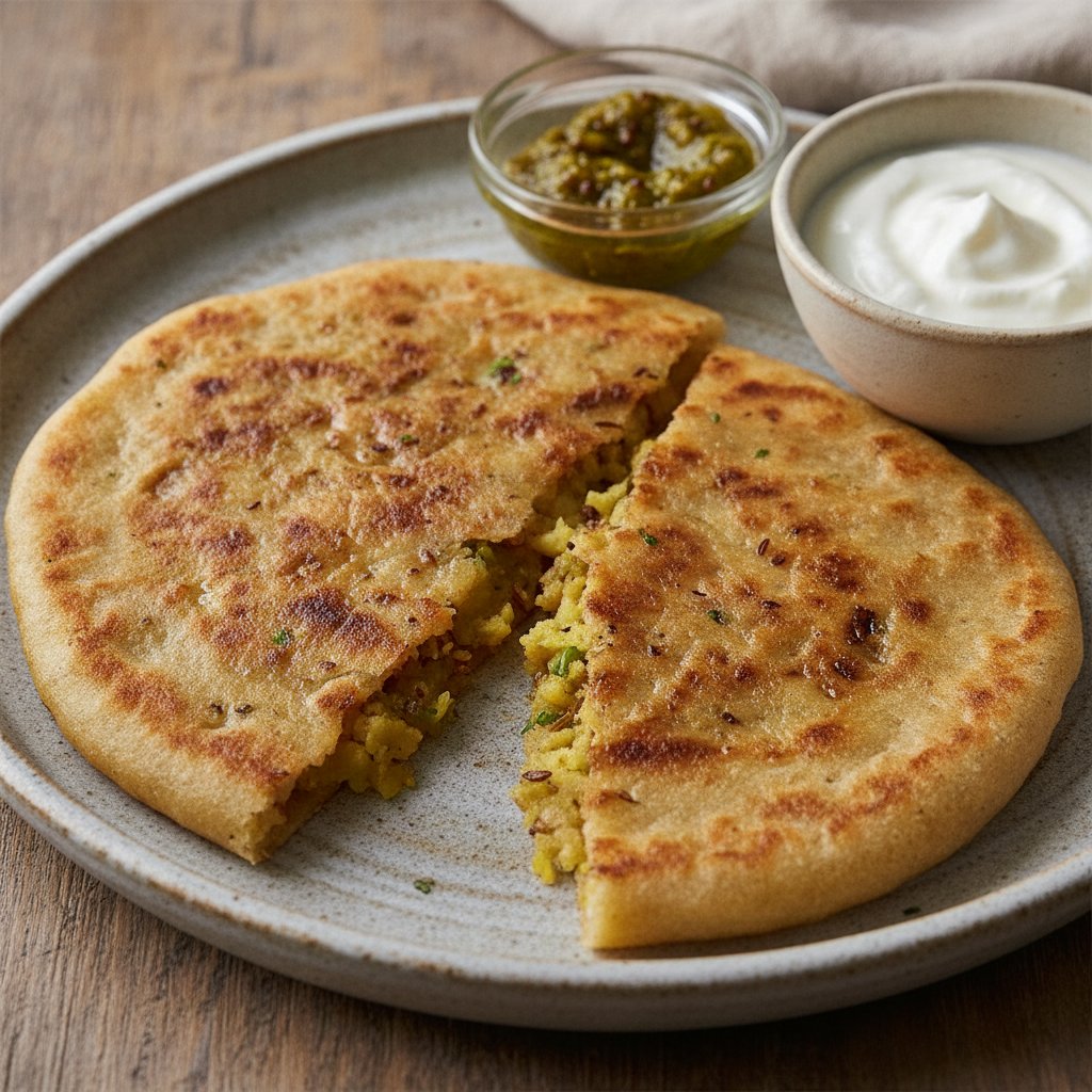 Potato Stuffed Flatbread (Gluten-Free)
