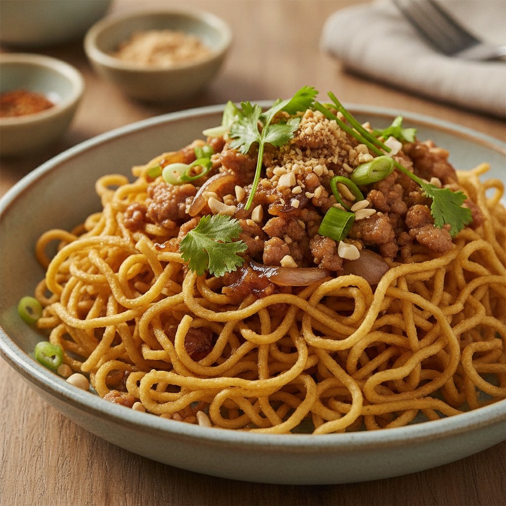 Crispy Noodles With Sweet Sauce