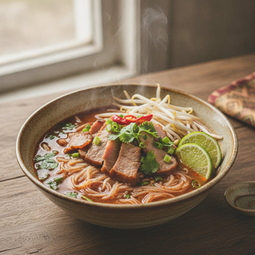 Spicy Pork Noodle Soup