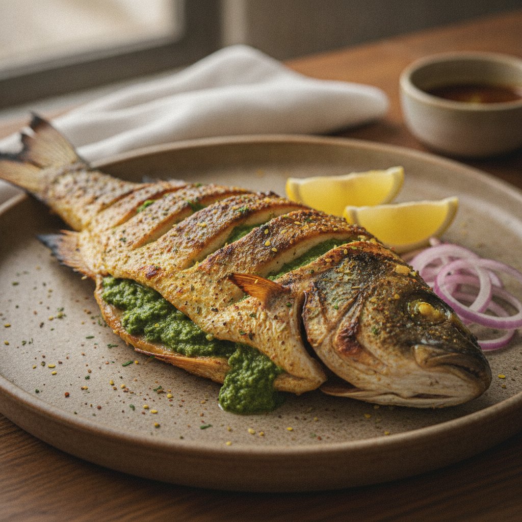 Whole Grilled Spiced Fish