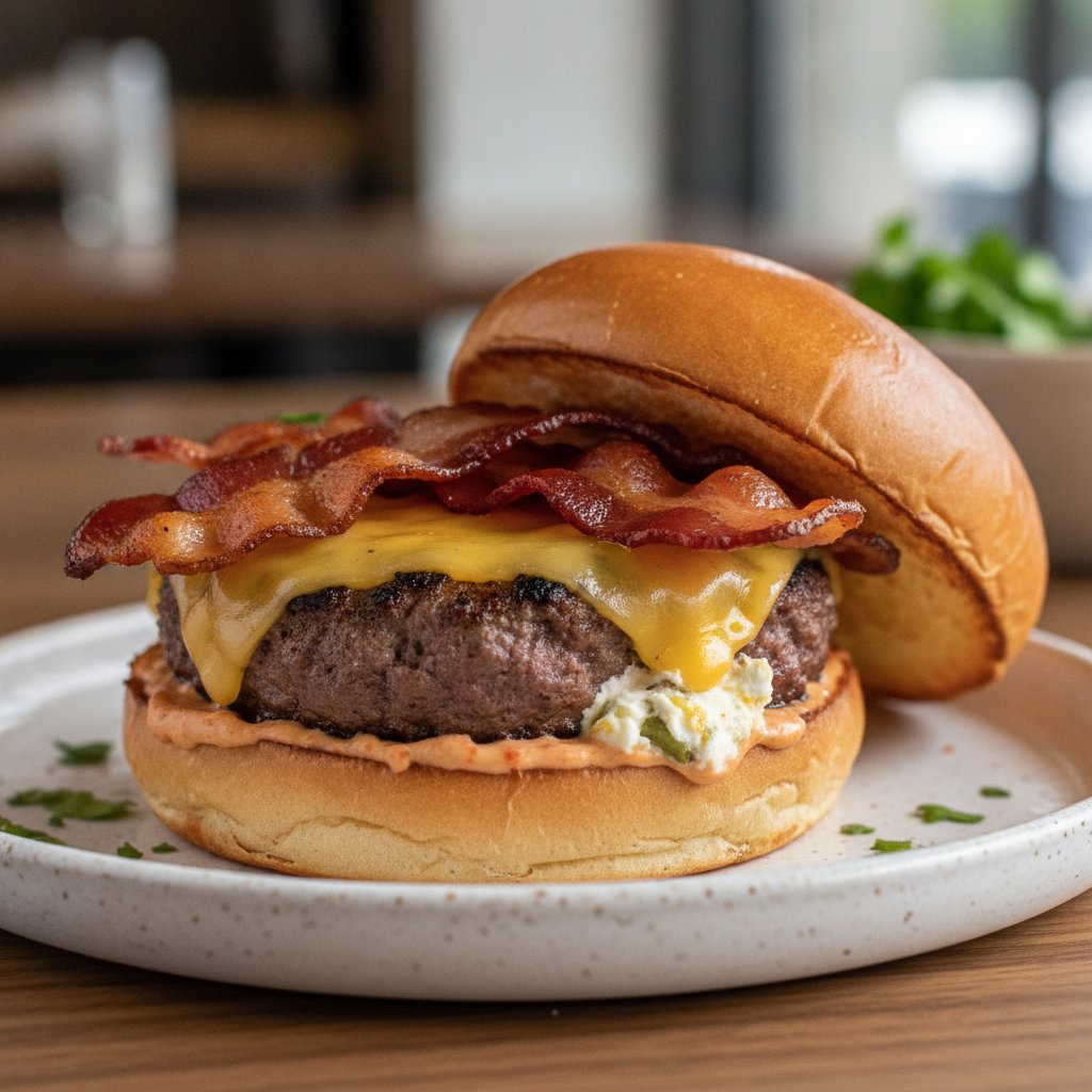Jalapeno Popper Burger